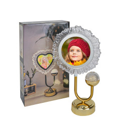 Exclusive Fotoğraflı Yuvarlak Masa Lambası - 20x35cm - 1