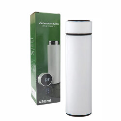 Süblimasyon Filtreli Dijital Göstergeli Çelik Termos - 450mlt - 18