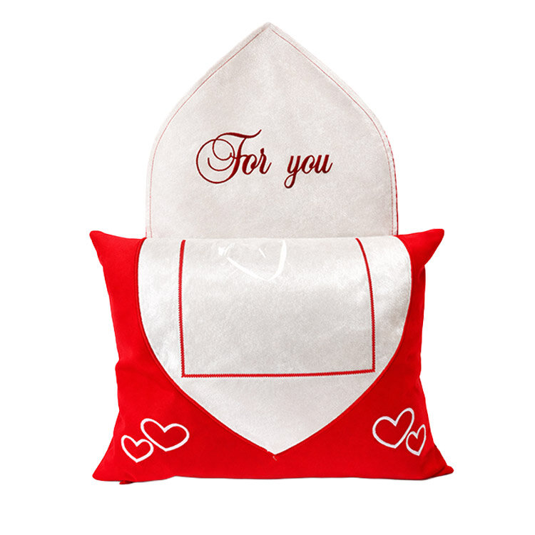 Fotoğraflı Kare Mektup Yastık Kılıfı - 2