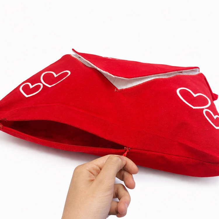 Fotoğraflı Kare Mektup Yastık Kılıfı - 5