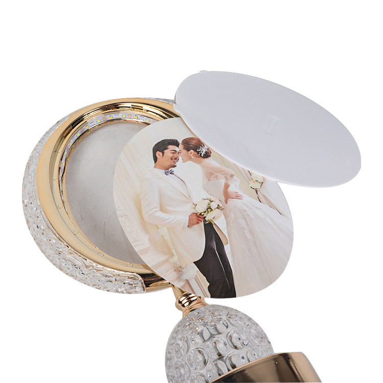 Fotoğraflı Kristal Ledli Masa Lambası - 20x34cm - 7