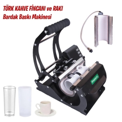 Freesub Türk Kahve Fincanı ve Rakı Bardağı Baskı Makinesi - 1