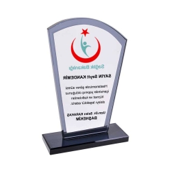 Füme Kristal Plaket - 2