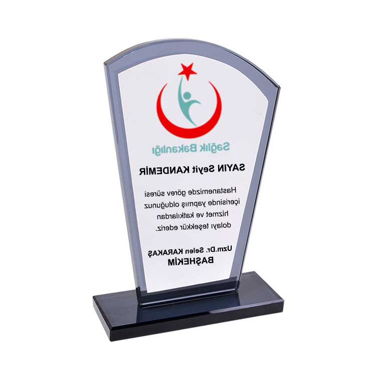Füme Kristal Plaket - 2