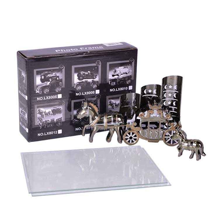 Glass Frame With Pen Holder and Carriage - 3