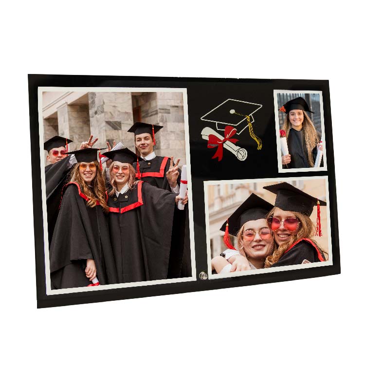 Glass Graduation Photo Frame
