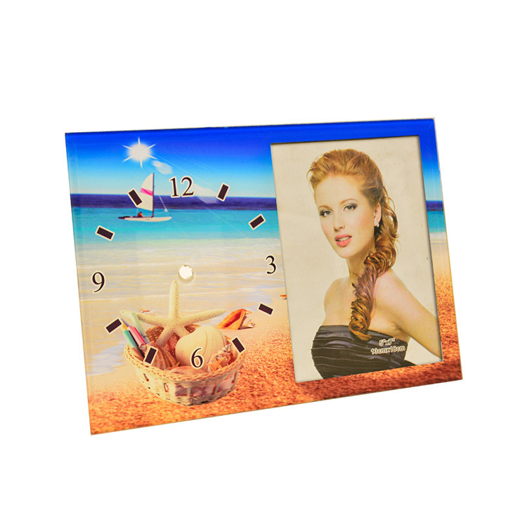 Glass Photo Frame Clock - 1