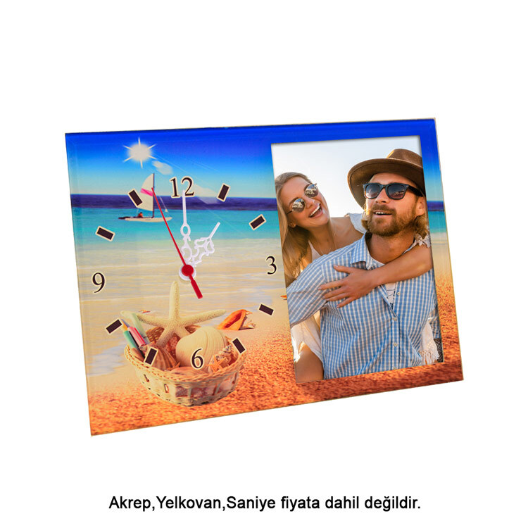Glass Photo Frame Clock - 2