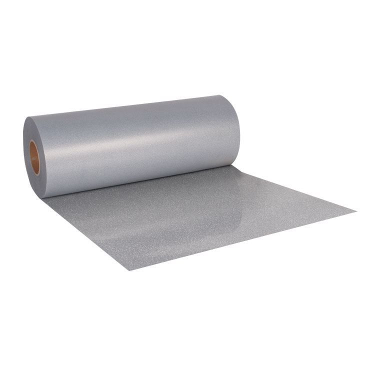 Glitter Gümüş Tekstil Folyosu - 50cmx1Metre - 1