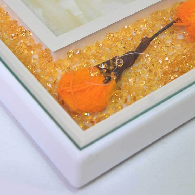 Gold Güllü Fotoğraf Çerçevesi - 15x20cm - 4