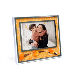 Gold Güllü Fotoğraf Çerçevesi - 15x20cm - 1