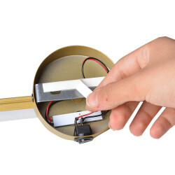 Gold Sensörlü Yapışkanlı Kablosuz Pilli Gün Işığı Led Aplik - NobbyStar (1)