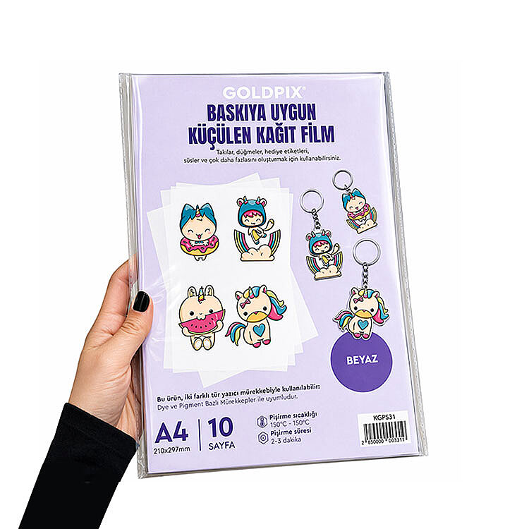 Goldpix Beyaz ve Yarı Seffaf Küçülen Kağıt Filmler - 20x30cm - 4