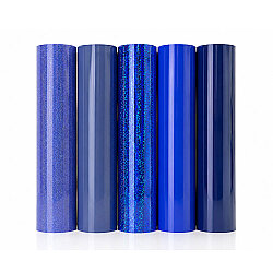 Goldpix Desenli Lacivert Tekstil Baskı Folyo Seti 5'li Paket - 25x30cm - 4