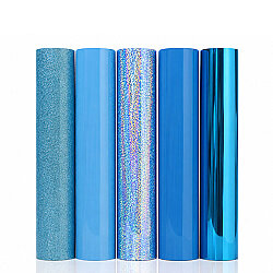Goldpix Desenli Mavi Tekstil Baskı Folyo Seti 5'li Paket - 25x30cm - 4