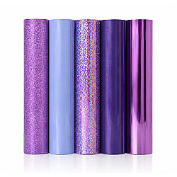 Goldpix Desenli Mor Tekstil Baskı Folyo Seti 5'li Paket - 25x30cm - 4