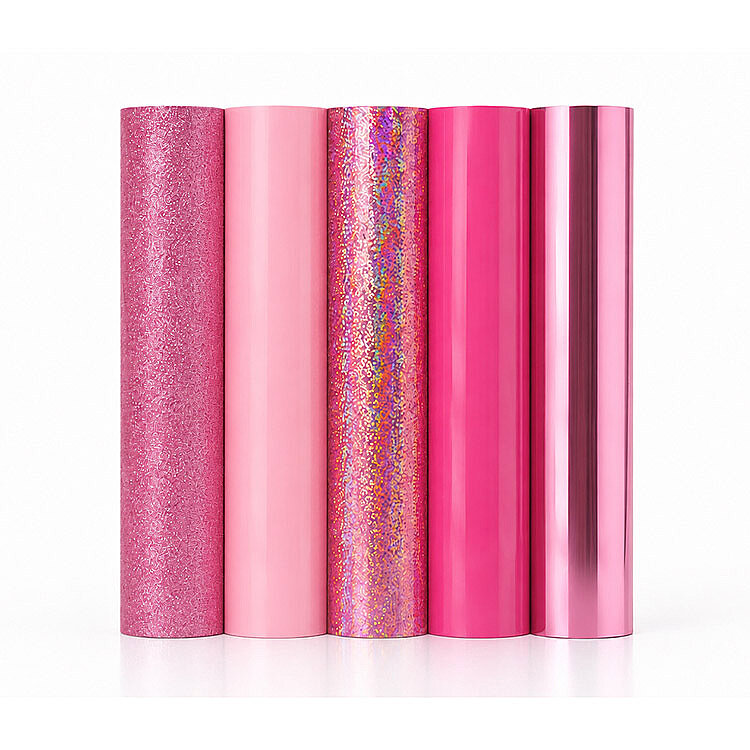 Goldpix Desenli Pembe Tekstil Baskı Folyo Seti 5'li Paket - 25x30cm - 4