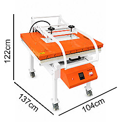 Goldpix Düz Isı Transfer Baskı Makinesi - 80x100cm - 6