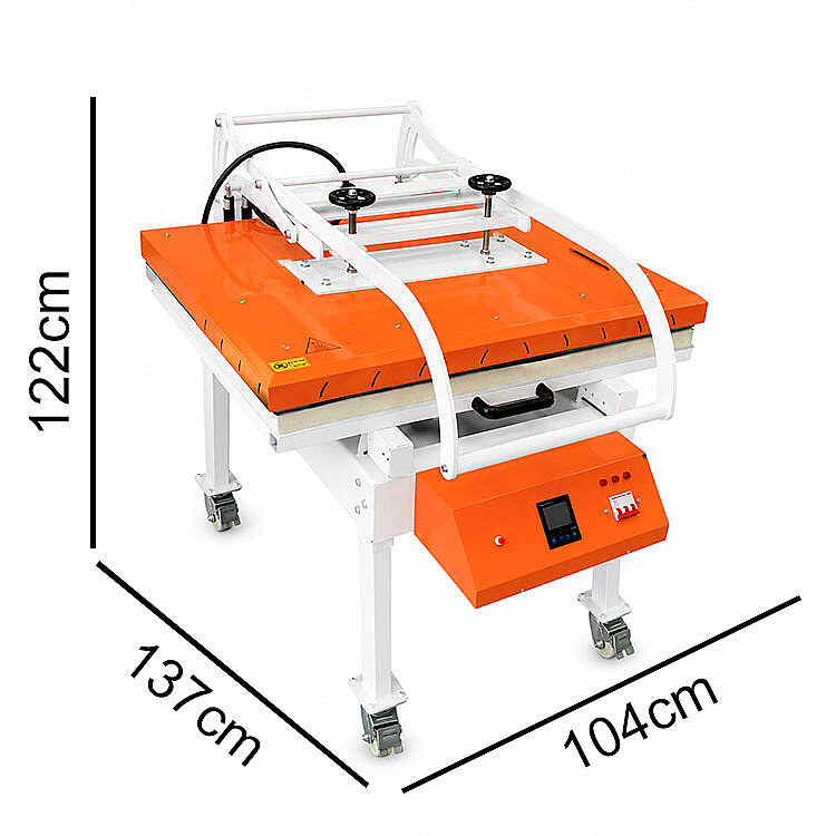 Goldpix Düz Isı Transfer Baskı Makinesi - 80x100cm - 6