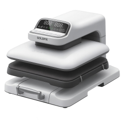 Goldpix Full Otomatik Düz Isı Transfer Baskı Makinesi - 38x38cm - Goldpix