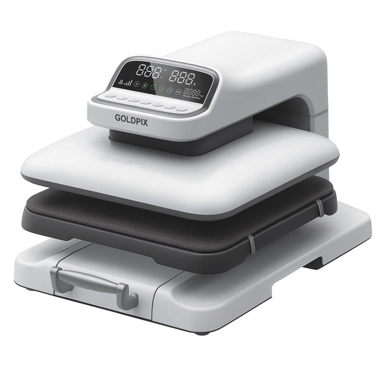 Goldpix Full Otomatik Düz Isı Transfer Baskı Makinesi - 38x38cm - 1