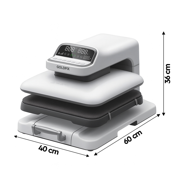 Goldpix Full Otomatik Düz Isı Transfer Baskı Makinesi - 38x38cm - 6