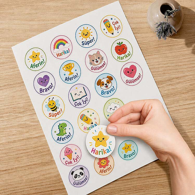 Goldpix İnkjet Yapışkanlı Mat Beyaz Sticker Film Etiket Kağıdı - 20x30cm - 4