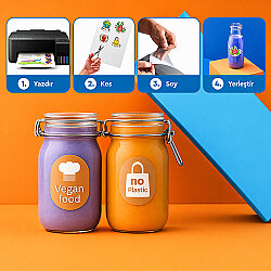 Goldpix İnkjet Yapışkanlı Mat Beyaz Sticker Kağıt - 20x30cm - Goldpix (1)