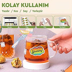 Goldpix İnkjet Yapışkanlı Parlak Gümüş Sticker Film Etiket Kağıdı - 20x30cm - Goldpix (1)