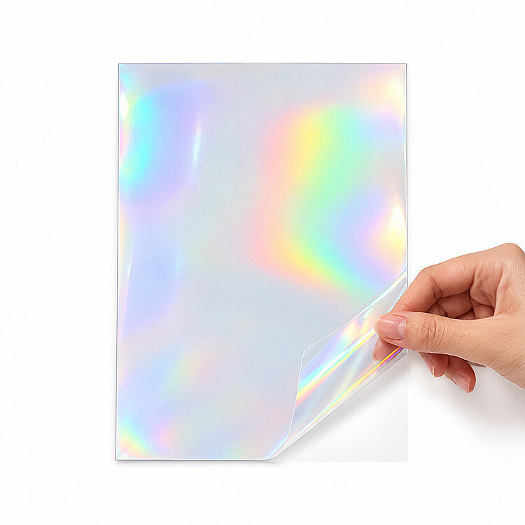 Goldpix İnkjet Yapışkanlı Şeffaf Hologram Sticker Film Etiket Kağıdı 20 Adet - 20x30cm - 2