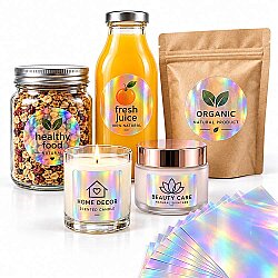 Goldpix İnkjet Yapışkanlı Şeffaf Hologram Sticker Film Etiket Kağıdı 20 Adet - 20x30cm - 4