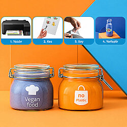 Goldpix İnkjet Yapışkanlı Şeffaf Sticker Etiket Film Kağıt - 20x30cm - 3