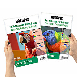 Goldpix Yapışkanlı İnkjet Fotoğraf Kağıdı - 20x30cm - Goldpix