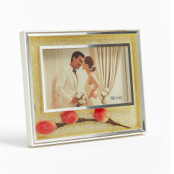 Güllü Fotoğraf Çerçevesi - 10x15cm - 1