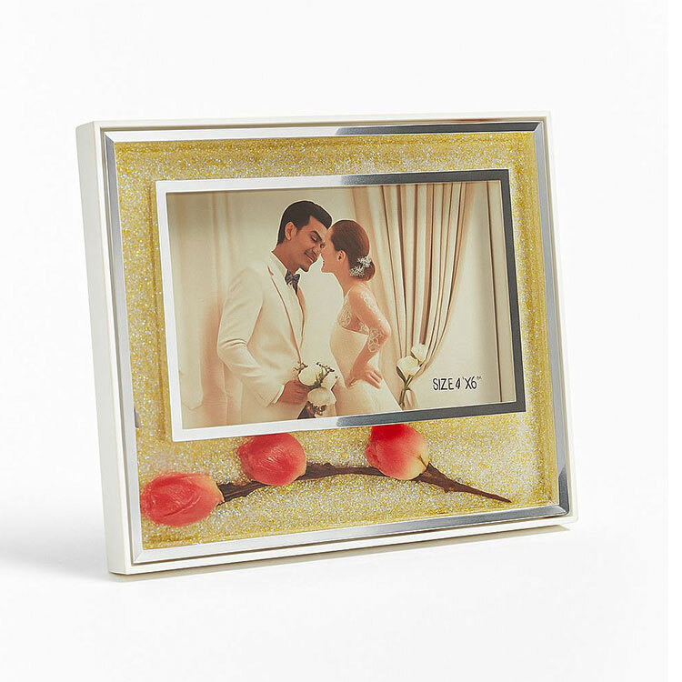 Güllü Fotoğraf Çerçevesi - 10x15cm - 1