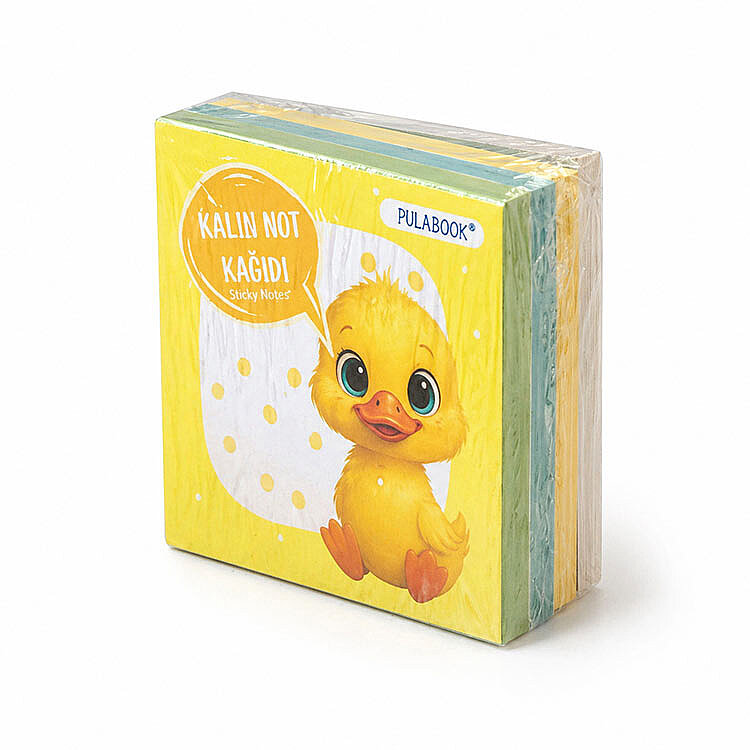 Hayvanlı Mini Akıllı Not Kağıdı 100 Yaprak Yapışkanız Post-it - 4'lü Paket - 6