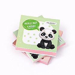 Hayvanlı Mini Akıllı Not Kağıdı 50 Yaprak Yapışkanız Post-it - 4'lü Paket - 5