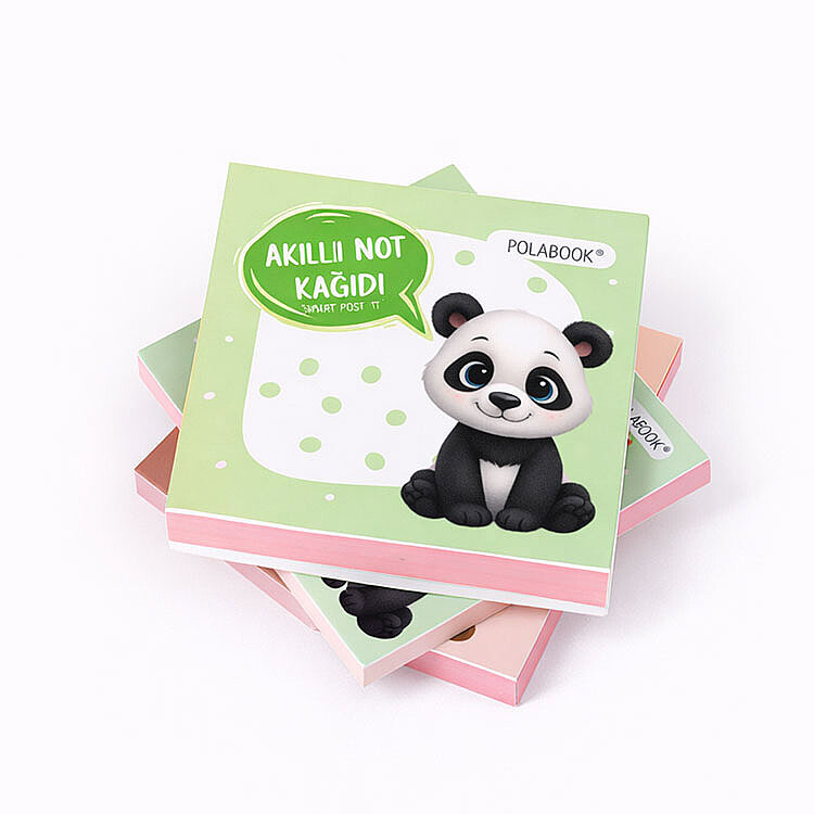 Hayvanlı Mini Akıllı Not Kağıdı 50 Yaprak Yapışkanız Post-it - 4'lü Paket - 5