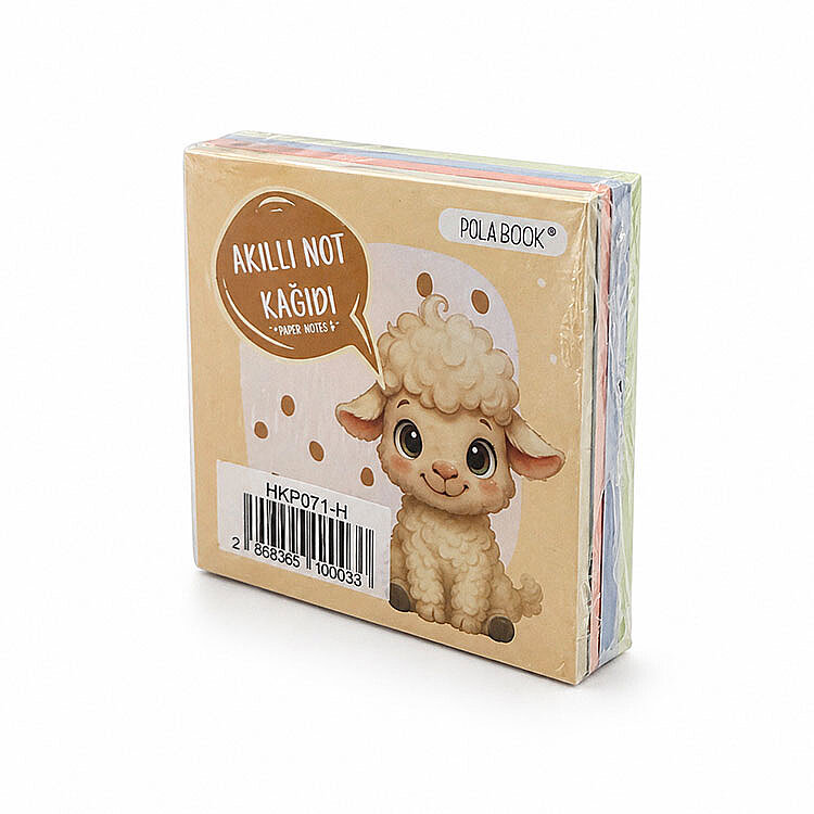 Hayvanlı Mini Akıllı Not Kağıdı 50 Yaprak Yapışkanız Post-it - 4'lü Paket - 9