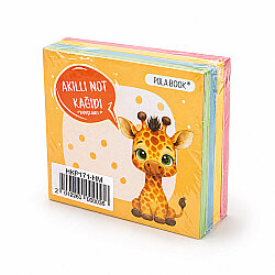 Hayvanlı ve Meyveli Mini Akıllı Not Kağıdı 100 Yaprak Yapışkanız Post-it - 4'lü Paket - 5