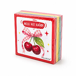 Hayvanlı ve Meyveli Mini Akıllı Not Kağıdı 100 Yaprak Yapışkanız Post-it - 4'lü Paket - 7