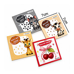 Hayvanlı ve Meyveli Mini Akıllı Not Kağıdı 100 Yaprak Yapışkanız Post-it - 4'lü Paket - 6