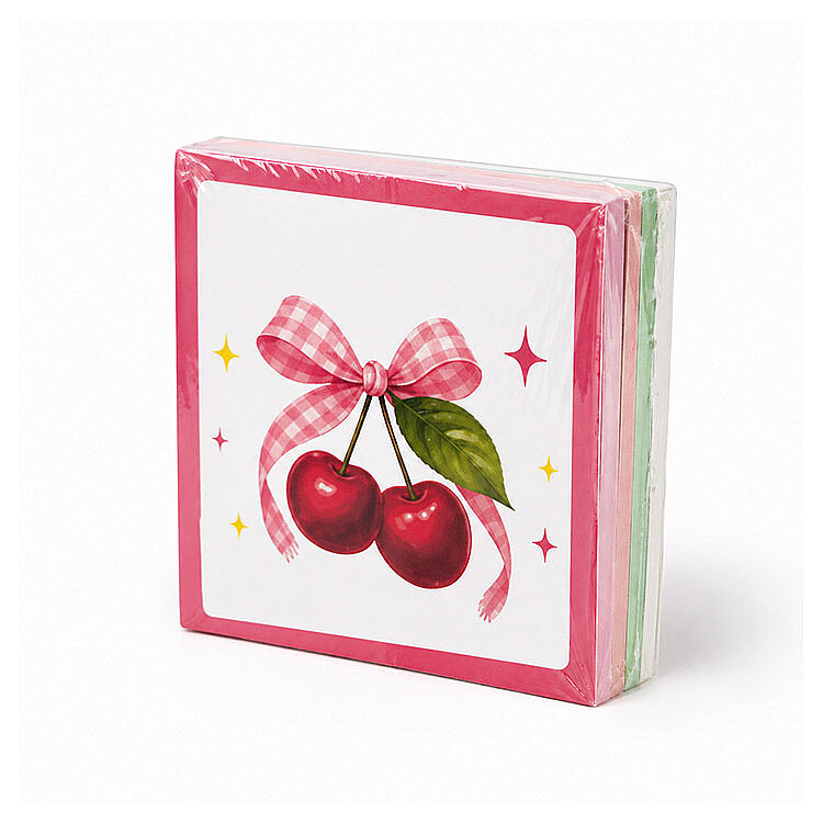 Hayvanlı ve Meyveli Mini Akıllı Not Kağıdı 50 Yaprak Yapışkanız Post-it - 4'lü Paket - 8