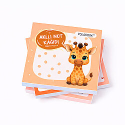 Hayvanlı ve Meyveli Mini Akıllı Not Kağıdı 50 Yaprak Yapışkanız Post-it - 4'lü Paket - 4