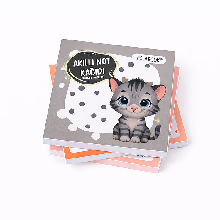 Hayvanlı ve Meyveli Mini Akıllı Not Kağıdı 50 Yaprak Yapışkanız Post-it - 4'lü Paket - 7