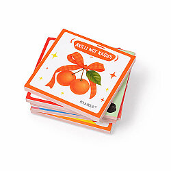 Hayvanlı ve Meyveli Mini Akıllı Not Kağıdı 50 Yaprak Yapışkanız Post-it - 6'lı Paket - 5