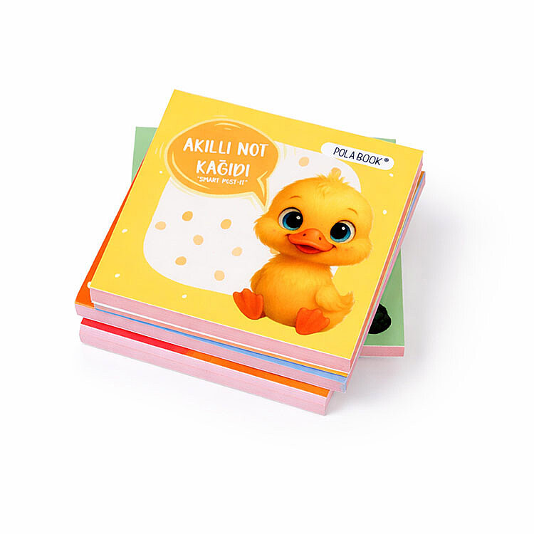 Hayvanlı ve Meyveli Mini Akıllı Not Kağıdı 50 Yaprak Yapışkanız Post-it - 6'lı Paket - 9
