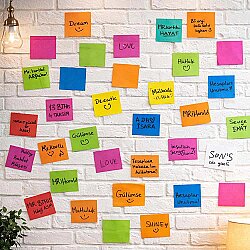 Hayvanlı ve Meyveli Mini Akıllı Not Kağıdı 50 Yaprak Yapışkanız Post-it - 6'lı Paket - 4