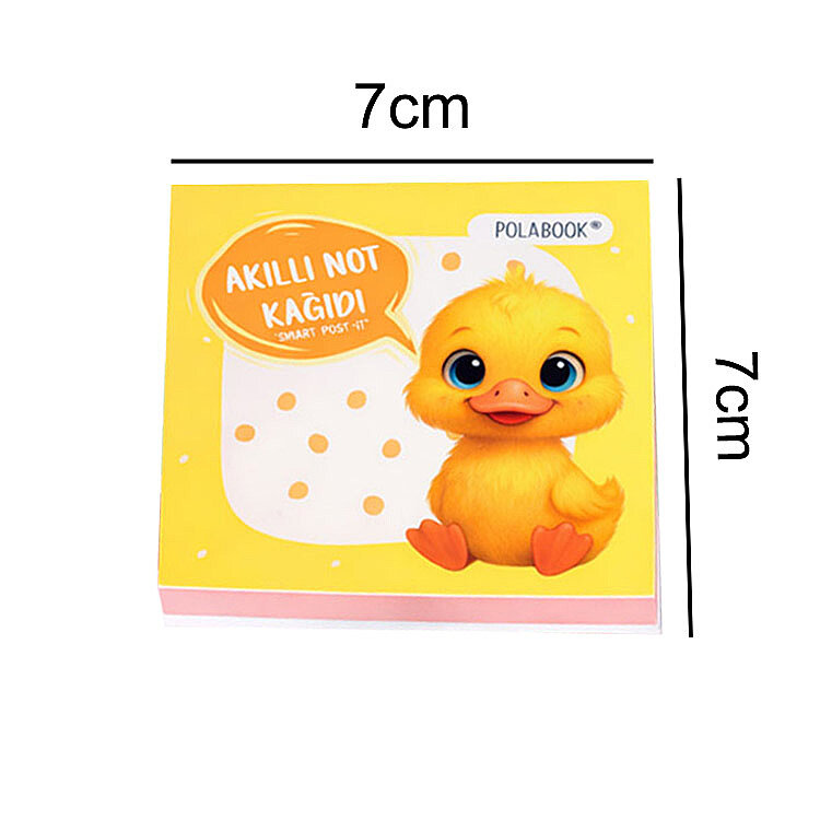 Hayvanlı ve Meyveli Mini Akıllı Not Kağıdı 50 Yaprak Yapışkanız Post-it - 6'lı Paket - 2