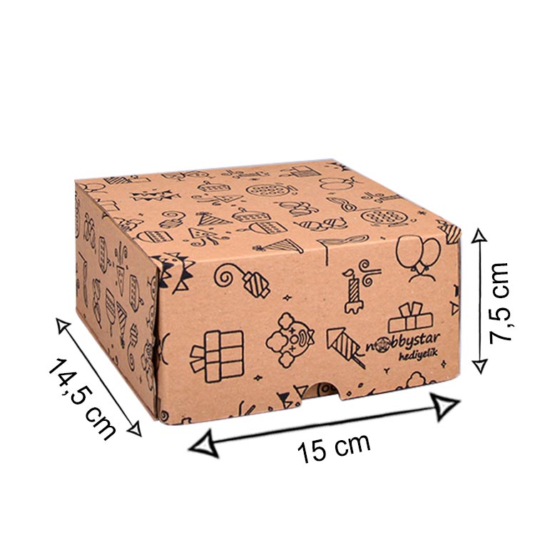 Hediye Kutusu - 15x14,5x7,5cm